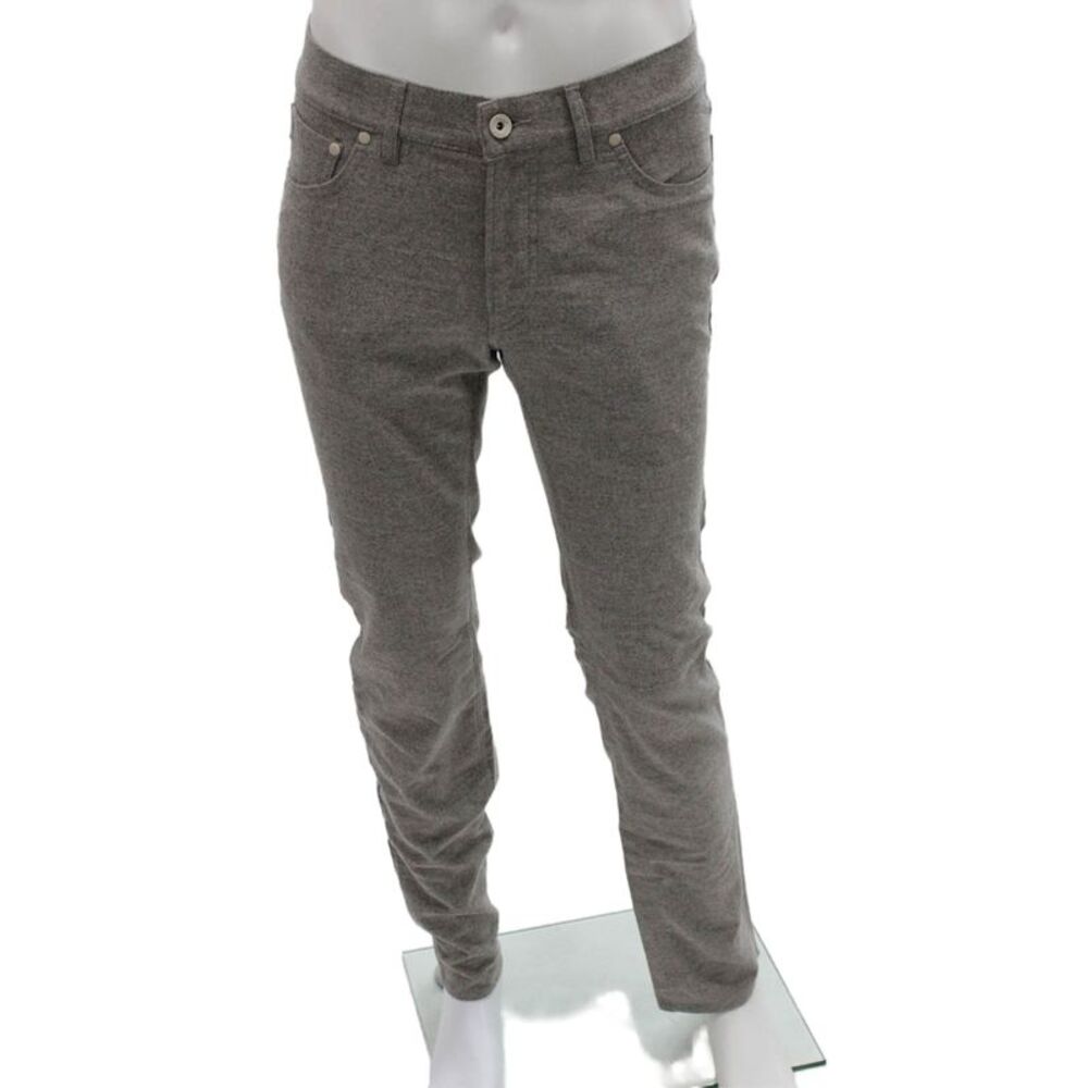 Brax Feel Good Mens Gray Chino Pants Polyester Button Size 30